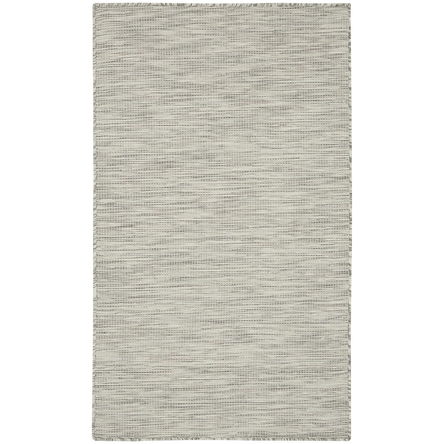 Nourison Positano Indoor/Outdoor Light Grey 3 x 5 Area Rug, Easy Cleaning, Non Shedding, Bed Room, Living Room, Dining Room, B
