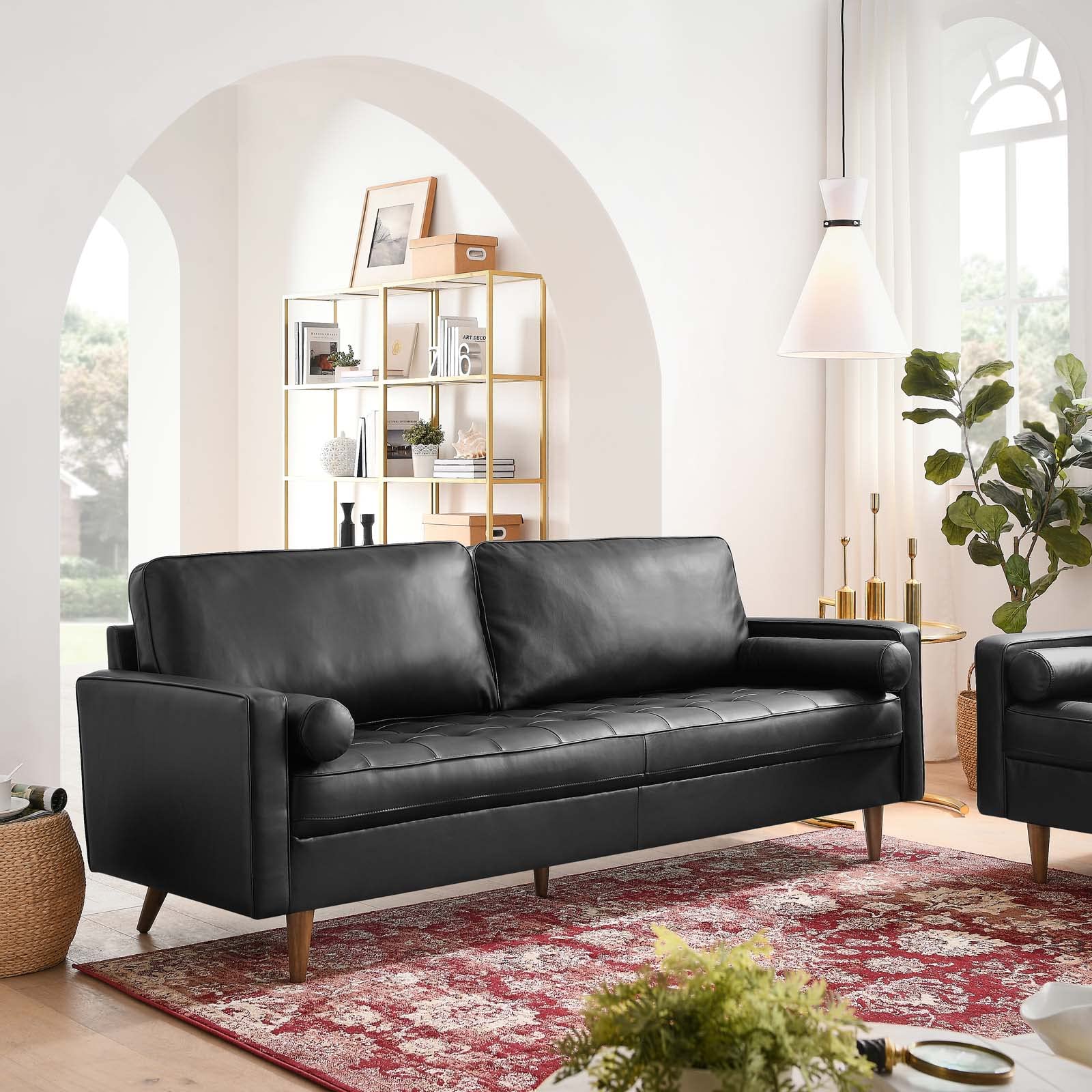 Modway Valour, 81 Sofa, Black