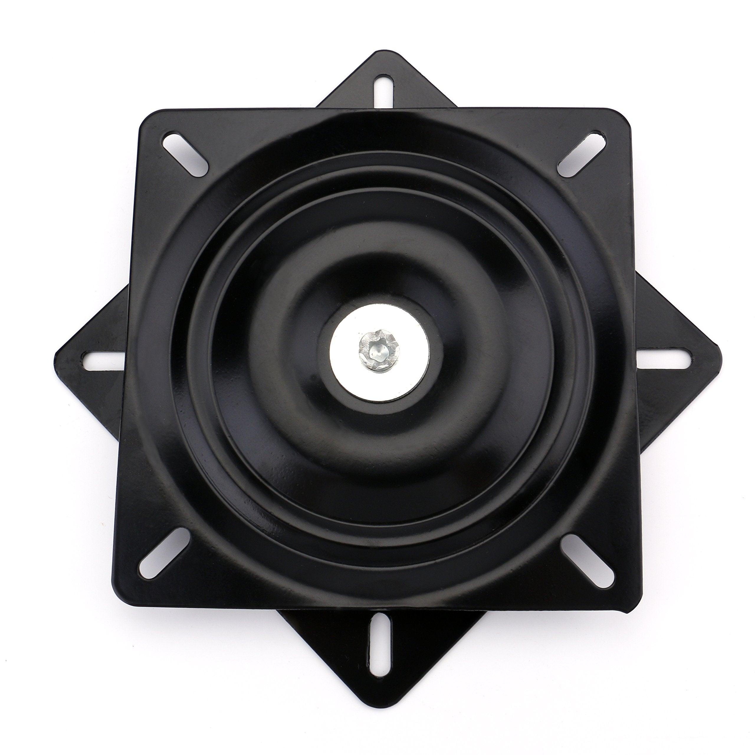 Fasmov 7 Heavy Duty Bar Stool Swivel Replacement Seat Swivel Base Bar Stool Swivel Plate, Black