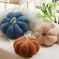 Juexica 3 Pcs Stuffed Pumpkin Pillow Fluffy Plush 3D Pumpkin Shaped Decoration Fall Thanksgiving Halloween Pillow Cushion Cute S