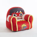 Idea Nuova Ryans World Plush Bean Bag Chair with Sherpa Trim Red