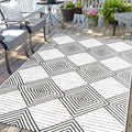 Waterproof Outdoor Rug 9x12ft, Foldable Reversible Plastic Straw Mat for Patio RV Deck Porch Backyard Balcony Camping Picnic Bea