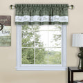 ACHIM Soft Valance Window Curtains - 58 Inch Width, 14 Inch Length - Live, Love Laugh (Green) - Wrinkle-Free Light Filtering Pol