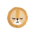 Crane Baby Safari Lion Pillow Nursery Decor, Decorative Round Animal Pillow for Nursery and Toddler Rooms, Lion, 12 x 12, Insert