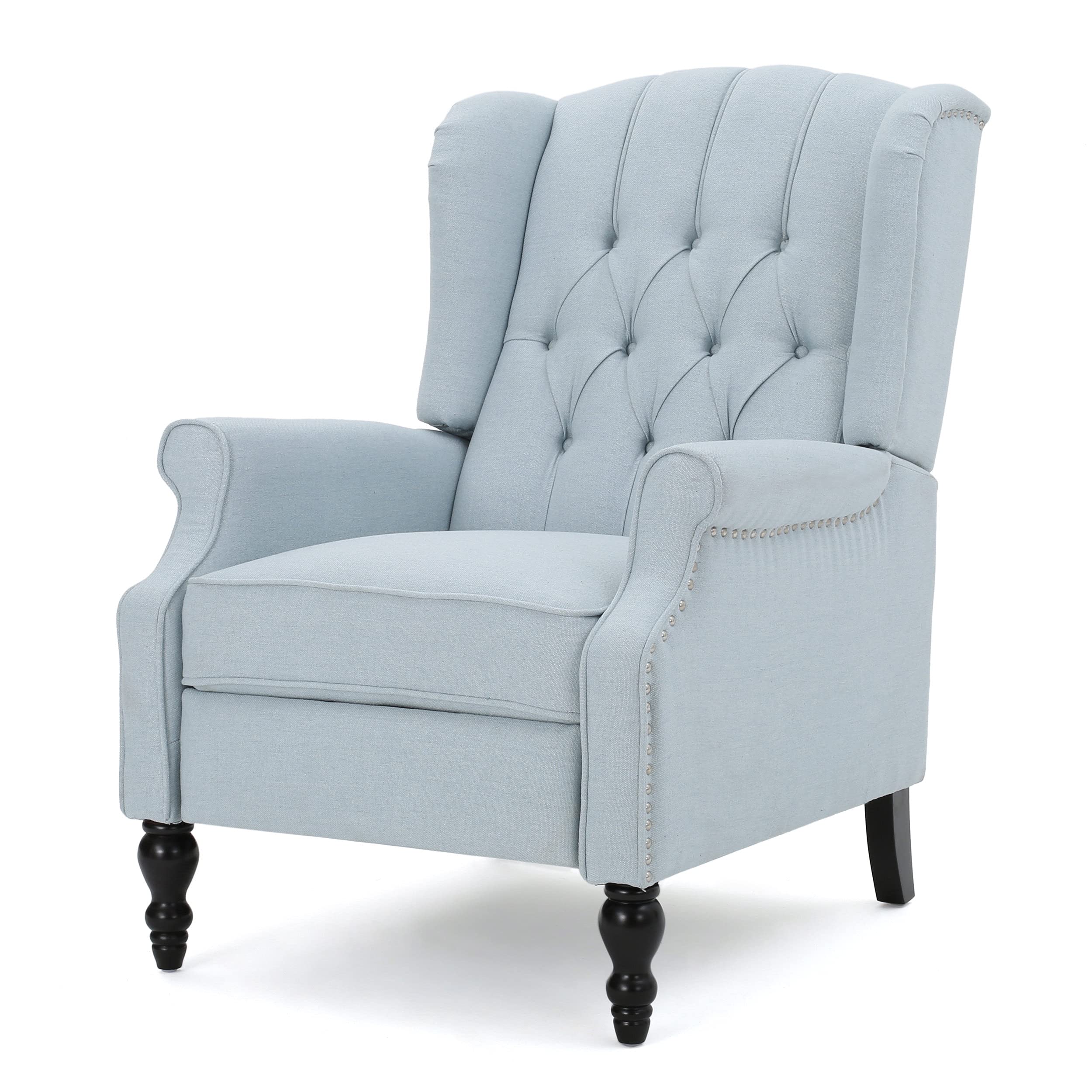 Christopher Knight Home Walter Fabric Recliner, Light Sky Dimensions: 34.75   D x 28.00   W x 41.25   H