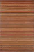 Mad Mats Geometric Outdoor Rug, Reversible Plastic Mat (6 x 9, Mix - Earth)