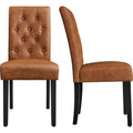 Yaheetech Dining Chairs High Back Dining Room Chairs Parsons Chair Kitchen Chairs Set of 2 Dining Chairs Side Chairs for Home Ki