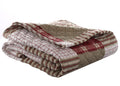 Eddie Bauer Throw Blanket Reversible Cotton Quilted Bedding, Home Decor for All Seasons, 50 x 60, Camano Island Red