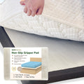 ECOHomes Non Slip Mattress Gripper Pad Stop Mattress, Keep Topper from Sliding - Anti Slip Grip Pads Holder Stop Couch Cushion, 