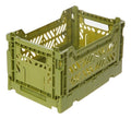 AYKASA Mini-Box (Olive) Collapsible Storage Bin Container Basket Tote, Folding Basket Crate Container : Storage, Kitchen, Housew