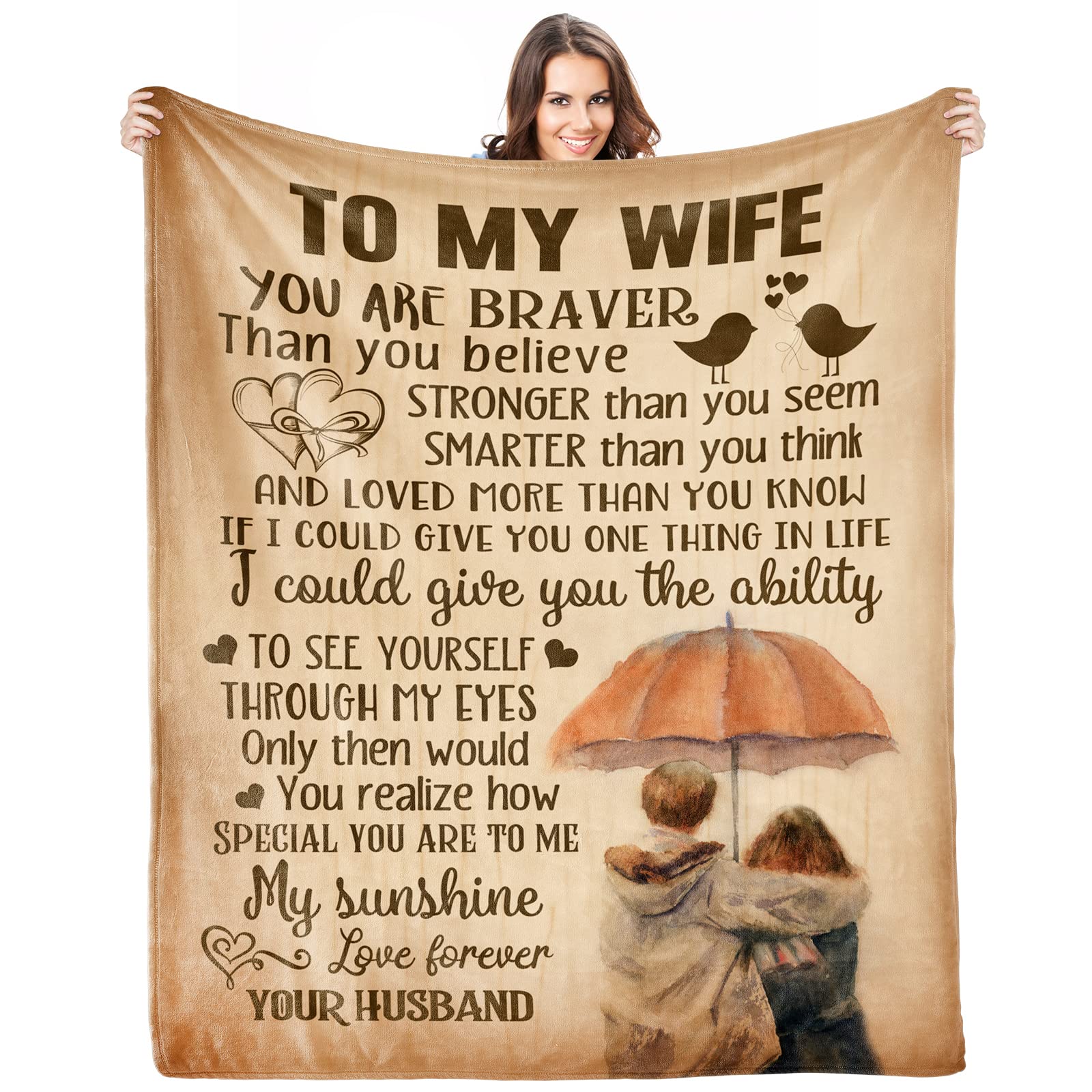 Kitdacnin Anniversary Romantic Gift for Women, Gifts for Wife from Husband, Best Wife Presents, Wife Birthday Gift Ideas, I Love