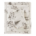 Woolrich Cotton Sheet Set Cottage Charms Print, 100% Cotton Flannel Sheets Warm & Fuzzy Bedding Set Queen Size Sheets, Fitted Po