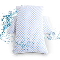 MUTLU HOME GOODS Rayon Derived from Bamboo Pillow for Sleeping, Hypoallergenic, Adjustable Memory Foam Bed Pillows, Removable Co