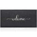AAZZKANG Green Door Mat Long Outdoor Welcome Mat 48x18 with Non Slip Rubber Backing Quickly Absorb Mud Easy to Clean Entry Doorm