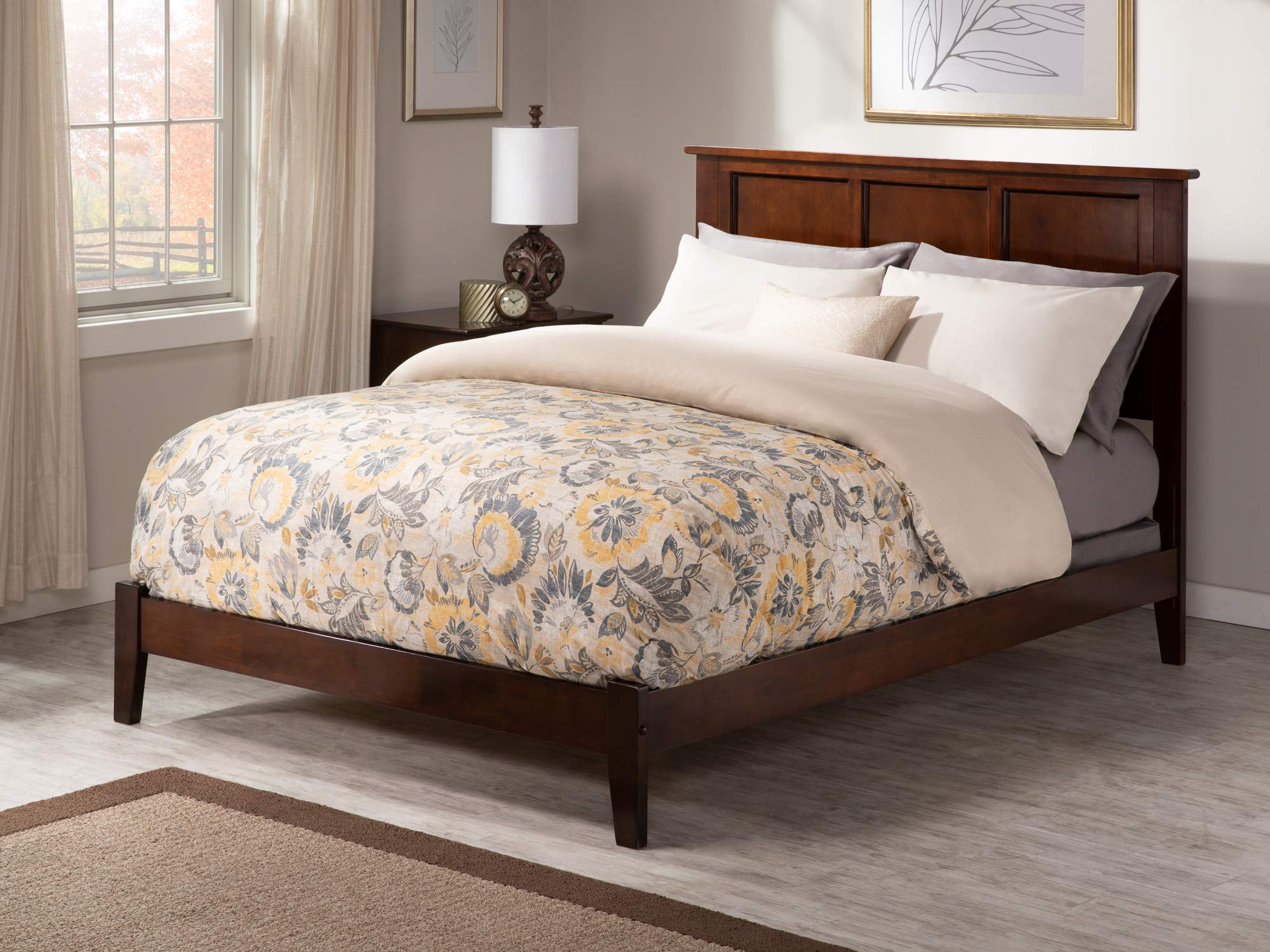AFI, Madison King Foundation Bed, Walnut