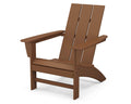 POLYWOOD AD420TE Modern Adirondack Chair, Teak