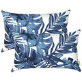 LVTXIII Outdoor/Indoor Lumbar Pillow Case Covers, 12    x 20    Patio Garden Decorative Lumbar Pillow Covers ONLY, Pack of 2 for