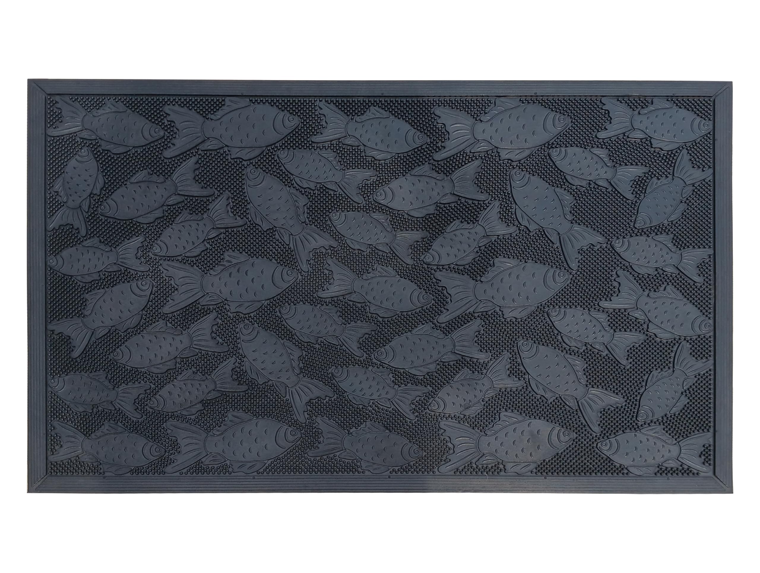 A1 Home Collections A1HC Rubber Pin Welcome Door Mats 24x36 for Outdoor Entrance, Fun Designed Doormat, Welcome Mats for Front D