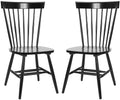 SAFAVIEH Parker Spindle Windsor Set of 2 Dining Chair, 17, Black