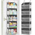 Ofiray-home Over Door Organizer with 5 Large Pockets, 5 Transparent Front Pockets & 10 Mesh Side Pockets, 50 lbs Weight Capacity