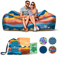 Chillbo Lazybone Inflatable Couch - Ultimate Inflatable Lounger for Maximum Chill - The Perfect Blow Up Couch for Music Festival