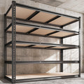 REIBII 48 W Garage Shelving, 3000LBS Storage Shelves Heavy Duty Shelving, 72 H Adjustable Metal Shelves for 5 Tier Garage Shelve