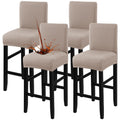 Fuloon Waterproof Bar Stool Covers 4 PCS, Stretch Pub Stool Chair Slipcover Counter Stool Cover Bar Stool Slipcovers with Backs 