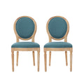 Christopher Knight Home Phinnaeus Fabric Dining Chairs, 2-Pcs Set, Dark Teal