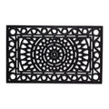 DII Rubber Doormats Collection All Weather, 18x30, Sun Scroll