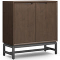 SIMPLIHOME Banting Solid Hardwood Wide Modern Industrial Medium Storage Cabinet for The Living, Entryway and Family Room, 39 inc