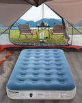 InnoTruth Twin Camping Air Mattress Bed, Single Rechargeable Handheld Electric Pump Inflatable Airbed, Raised Elevated Blow Up M