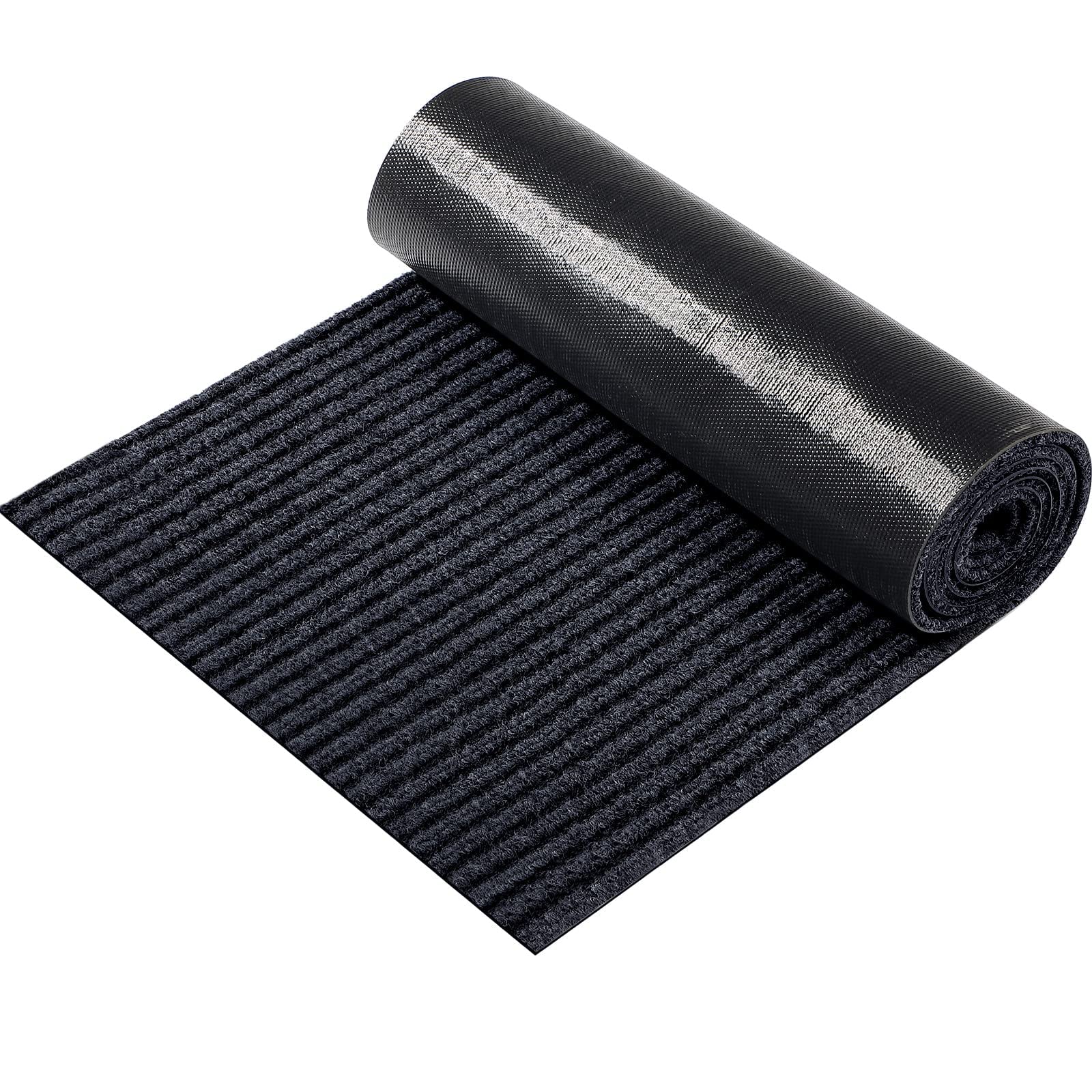 Nuanchu Large Semi Finished Outdoor Mat 16 x 79 Inch Narrow Door Mat Non Slip Mats Waterproof Carpet Roll for Bathroom Entryway 