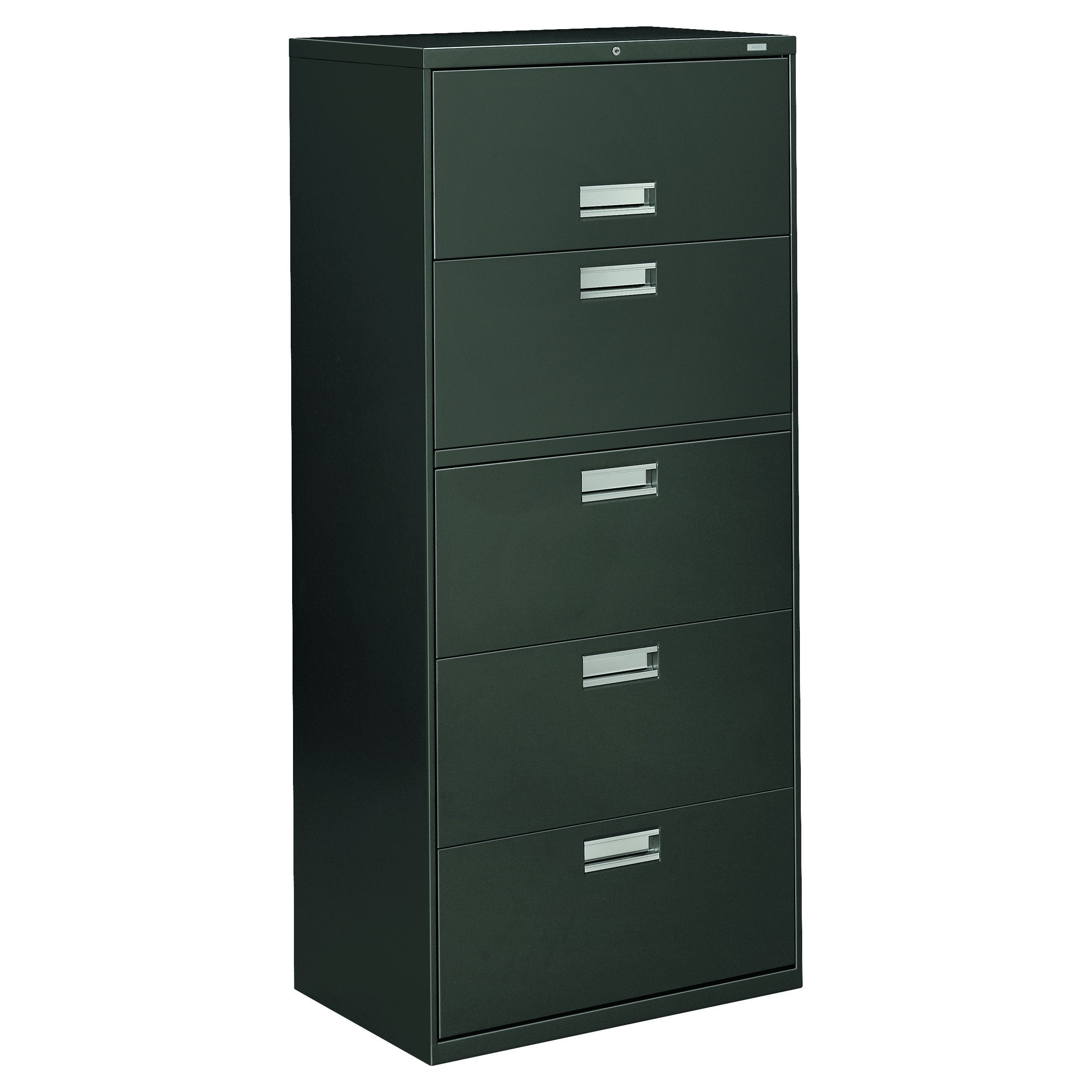 HON 675LS 600 Series 30-Inch by 19-1/4-Inch 5-Drawer Lateral File, Charcoal