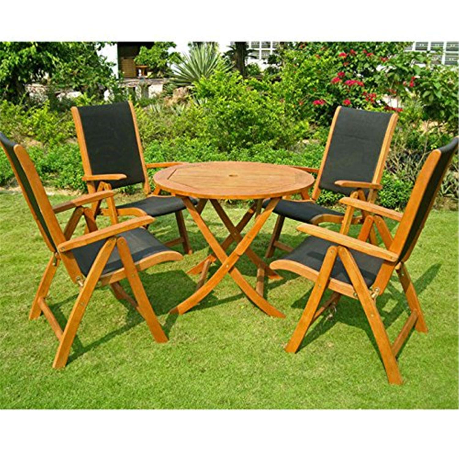 International Caravan Furniture Caceres Royl Tahiti 5-Piece Patio Set