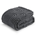 Bedsure Throw Blanket for Couch - Super Soft Cozy Blankets for Women, Cute Small Blanket for Girls, Dark Grey, 50x60 Inches