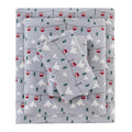 Woolrich Cotton Sheet Set Cottage Charms Print, 100% Cotton Flannel Sheets Warm & Fuzzy Bedding Set Cal King Size Sheets, Fitted