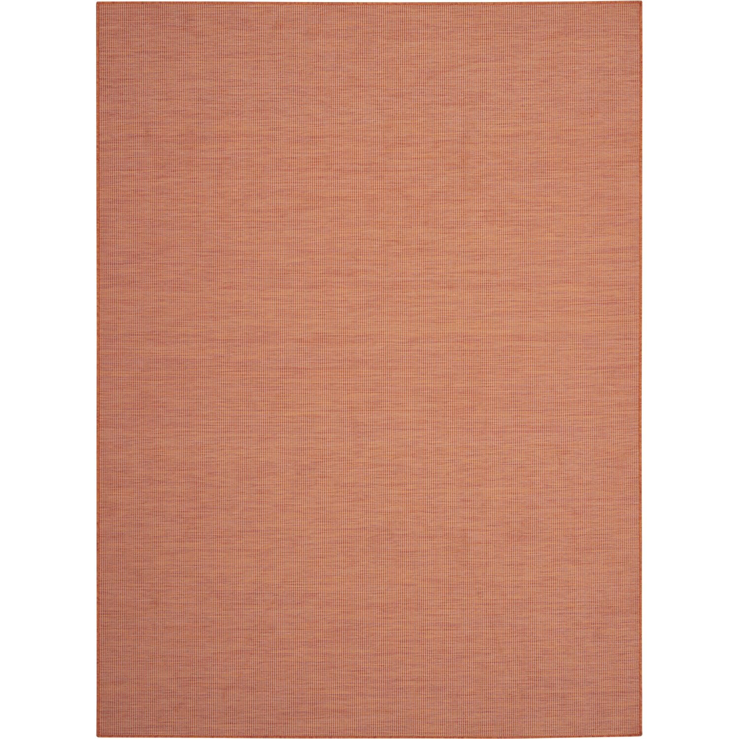 Nourison Positano Indoor-Outdoor Terracotta 6 x 9 Area Rug, Easy Cleaning, Non Shedding, Bed Room, Living Room, Dining Room, B