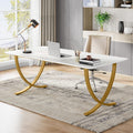 Tribesigns Executive Desk, 63    W x 31.5    D Large Office Desk, Modern Computer Desk Conference Table Meeting Room Table, Busi