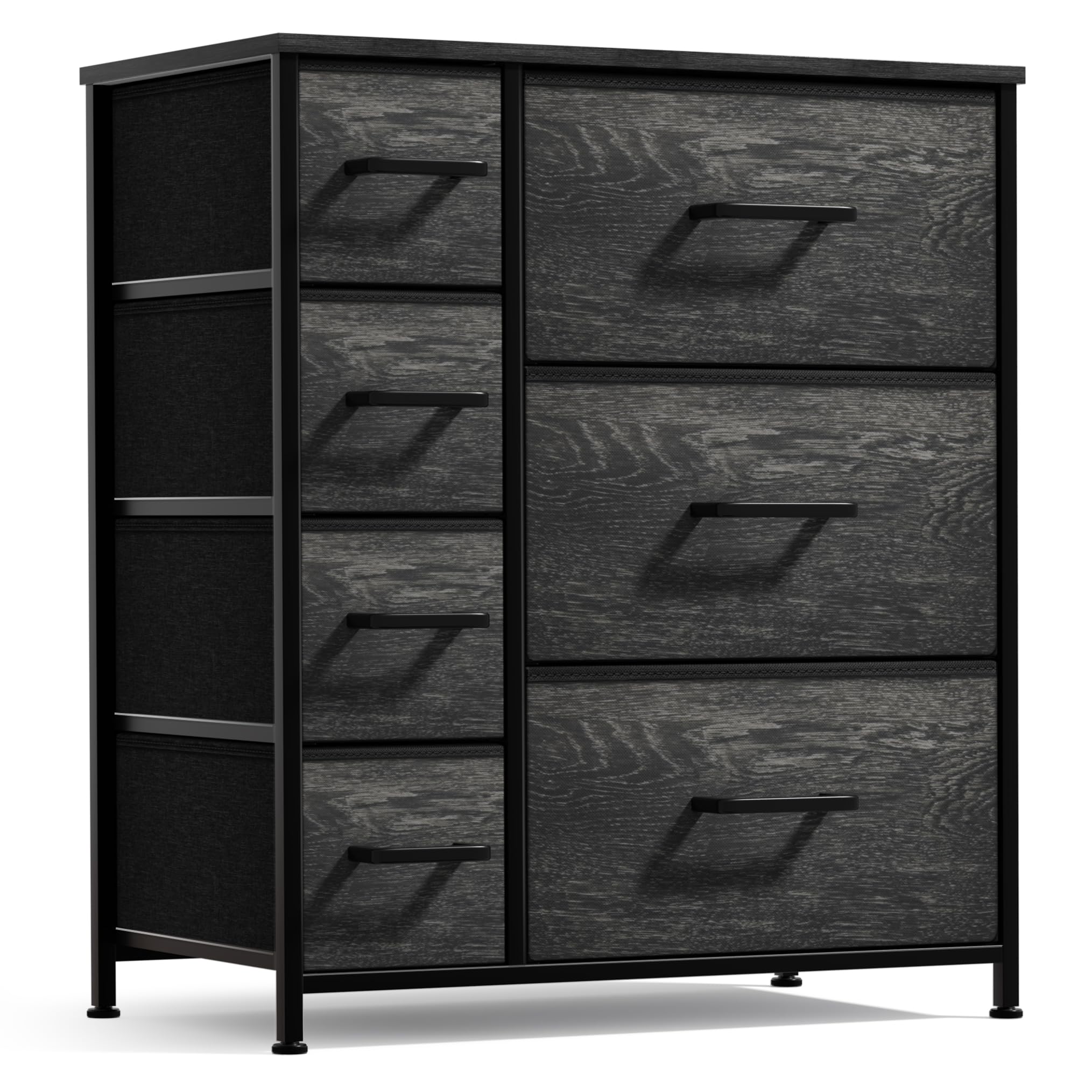 Sorbus Dresser with 7 Faux Wood Drawers - Storage Unit Organizer Chest for Clothes - Bedroom, Hallway, Living Room, Closet, & Do