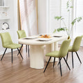 choairy Dining Chairs Set of 4, Modern Dining Chairs with Thick Cushions, PU Leather Upholstered Kitchen Dining Room Chairs with