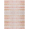 Addison Rugs Surfside ASR46 Peach 9 x 12 Indoor Outdoor Rug, Easy Clean, Machine Washable, Non Shedding, Bedroom, Living Room,