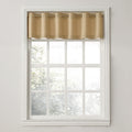 No. 918 Montego Casual Textured Semi-Sheer Grommet Kitchen Curtain Valance, 56 x 14, Taupe