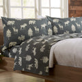 Twin Size Microfiber Sheet Set - Lodge Decor 3-Piece Bed Sheets - Ultra-Soft and Smooth Brushed Microfiber Woodland Decor Beddin