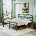 Breezehome Queen Size Bed Frame with Headboard, 18in High, Heavy Duty Metal Platform Bed Frame, Noise Free, Easy Assembly, No Bo