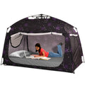 Indoor Instant Privacy Bed Tent for Sleeping,Quick Set-up Bed Canopies,Portable Bed Drapes with Large Space and 3 Doors (Starry,