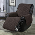 STONECREST Recliner Chair Cover Waterproof - Microsuede Recliner Slipcover for Pets, Recliner Cover Stay in Place (Chocolate, Re