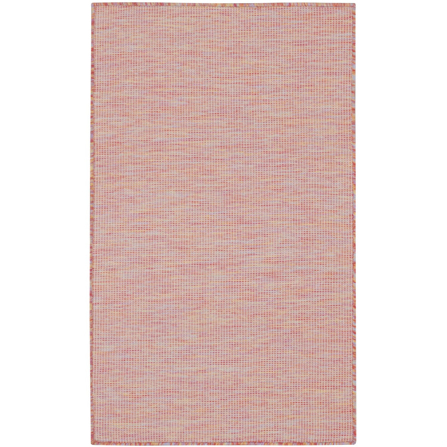 Nourison Positano Indoor/Outdoor Rainbow 3 x 5 Area Rug, Easy Cleaning, Non Shedding, Bed Room, Living Room, Dining Room, Back