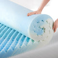 ZINUS 1.5 Inch Swirl Gel Cooling Memory Foam Mattress Topper, Smaller, More Convenient WonderBox Packaging, Cooling, Airflow Des