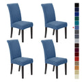 Howhic Stretch Chair Covers for Dining Room Set of 4, Removable Washable Dining Room Chair Covers, Dining Chair Slipcovers Seat 