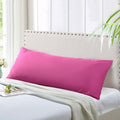 Evolive Ultra Soft Microfiber Body Pillow Cover/Pillowcases 21x54 with Hidden Zipper Closure (21x54 Body Pillow Cover, Fuchisa R